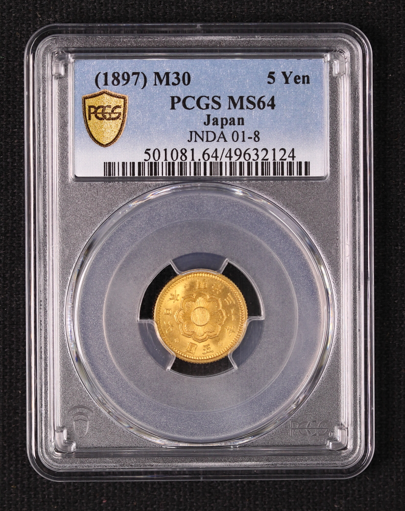 PCGS MS64 新5円金貨 明治30年 | ミスターコインズ