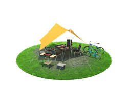 キャンプサイトかわせみ（山水園 第2駐車場上 キャンプサイト1区画