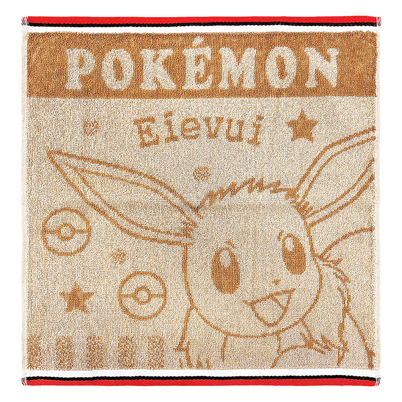ウォッシュタオル ポケモン N4589 イーブイ 34×35cm ｜ ミスター