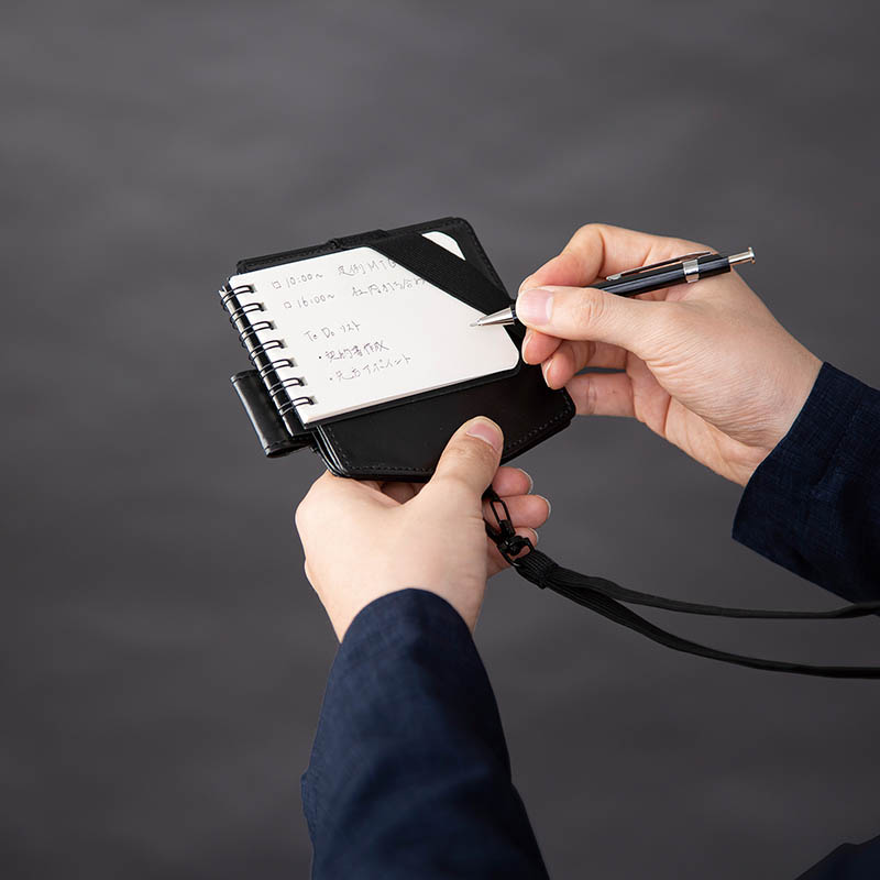 メモ&IDホルダー ブラック ｜ ミスターマックスオンラインストア