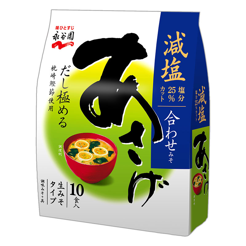生みそタイプ みそ汁 あさげ 減塩 徳用10食入 151g ｜ ミスター