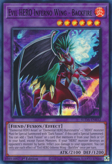 Evil HERO Inferno Wing - Backfire - Yugipedia