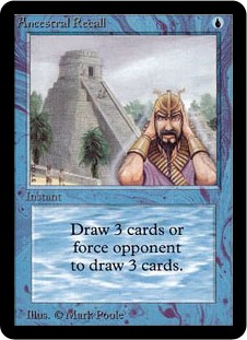 Ancestral Recall｜カードギャラリー｜マジック：ザ・ギャザリング