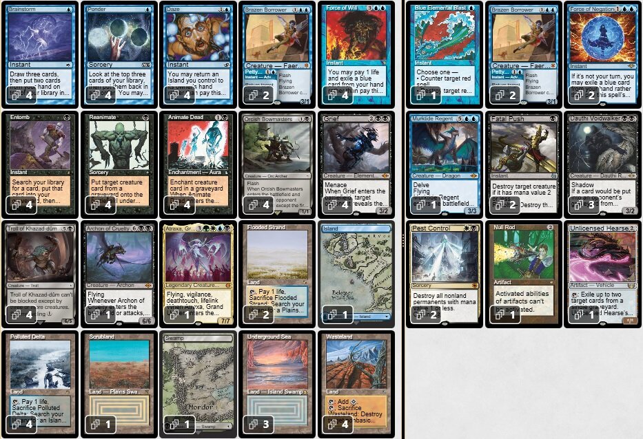 2024/05/25 日本レガシー選手権・春 TOP16 Decklist【BIGWEB | MTG