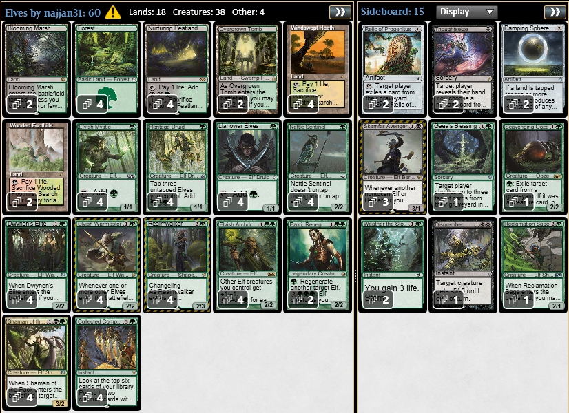 マーフォーク、エレメンタル、エルフ in モダン ~ デッキリスト探検隊