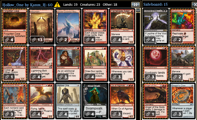 ホロウワン、《脂火玉》、青トロンの新生デッキリスト！ in モダン