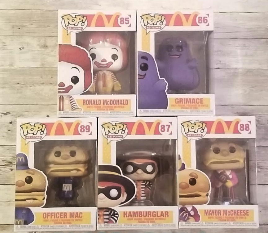マクドナルド フィギュア 5p セット McDonalds FUNKO POP 5pcs