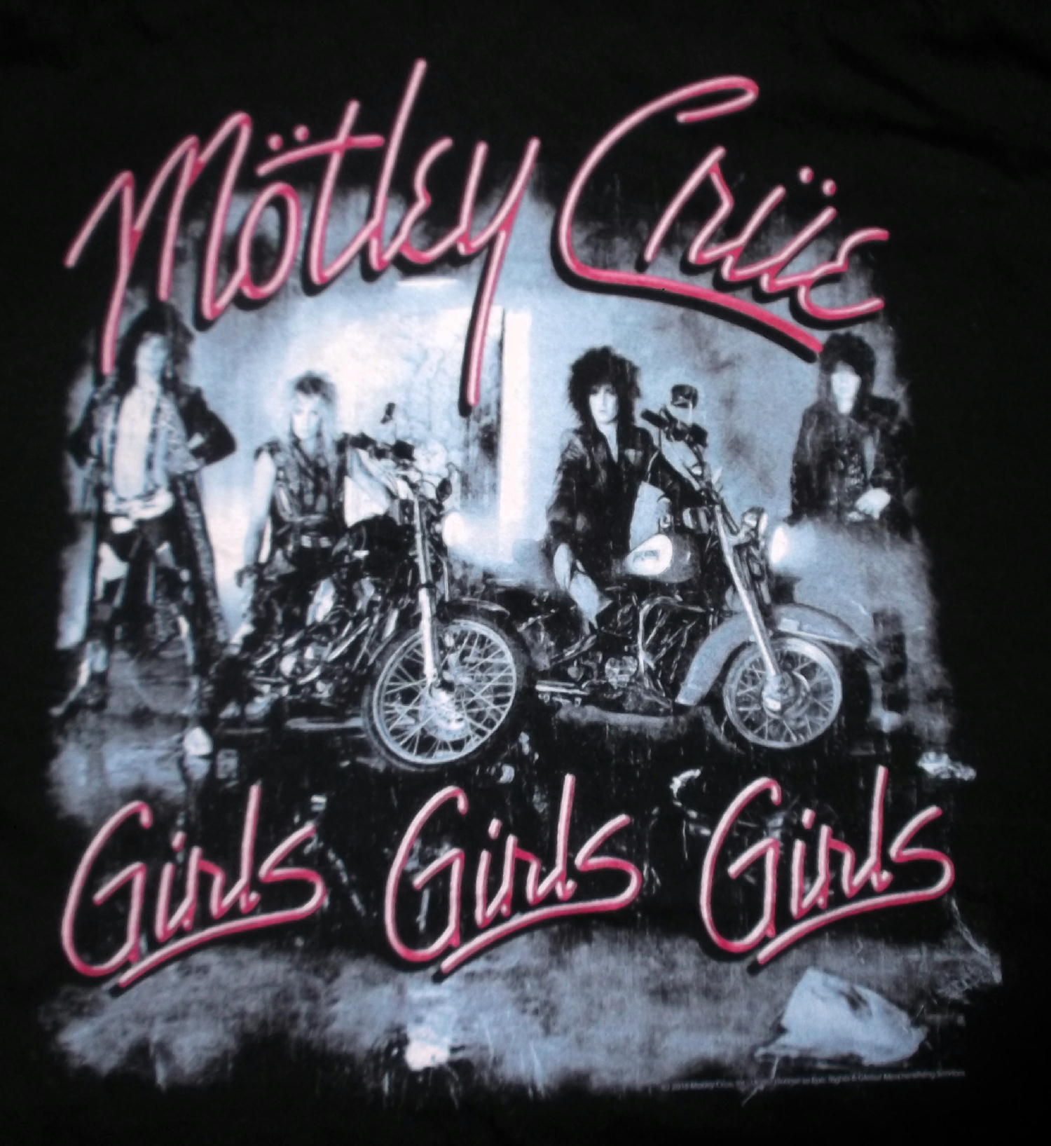 モトリー クルー Motley Crue Tシャツ GIRLS GIRLS GIRLS 公式 ロック