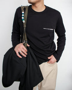 COMME DES GARÇONS SHIRT / COTTON JERSEY PLAIN WITH PRINTED CDG