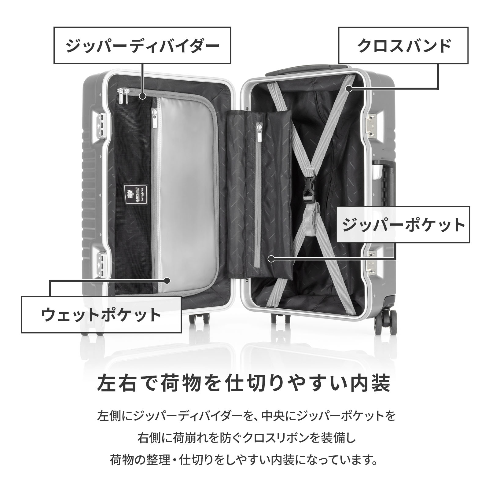 INTERSECT SPINNER 55 スーツケース 機内持ち込み Sサイズ インター