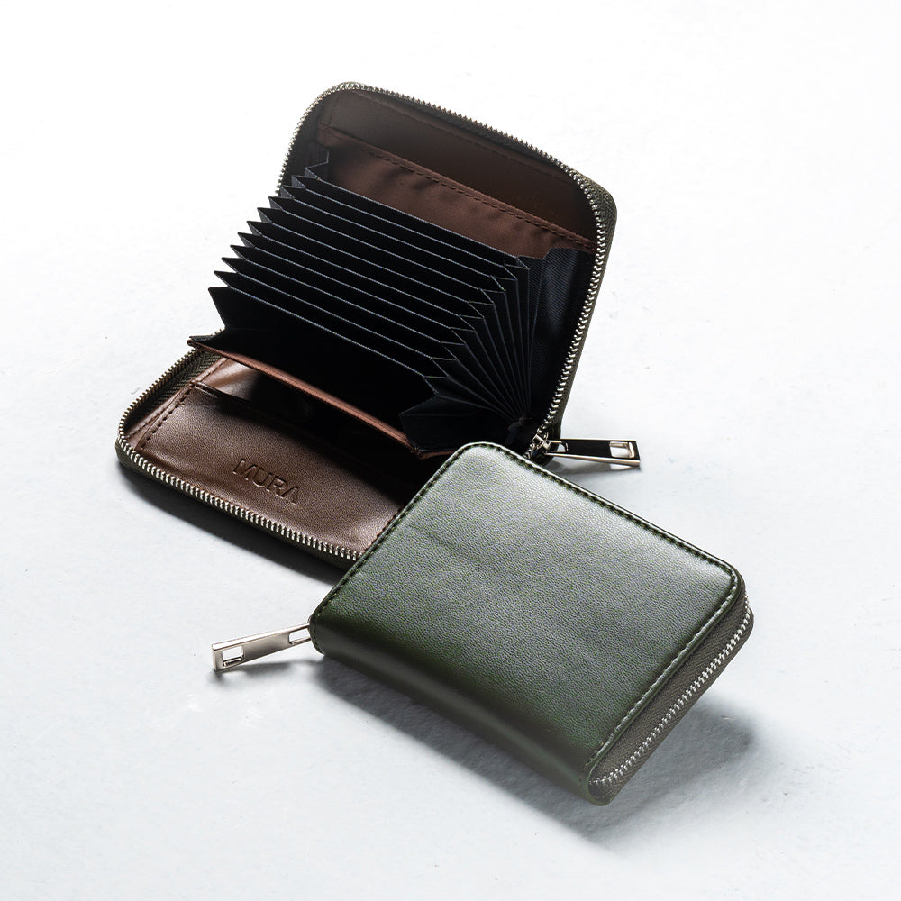 リサイクルPU(合成皮革) スキミング防止 コンパクトミニ財布