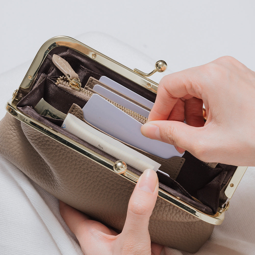 ソフトシュリンク エコレザー がま口 長財布 – MURA-ムラ