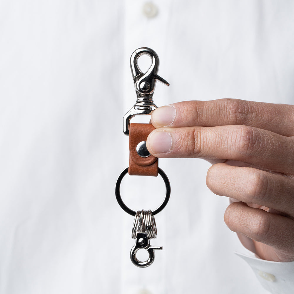 本革 ナスカン スナップフック付き キーホルダー – MURA-ムラ