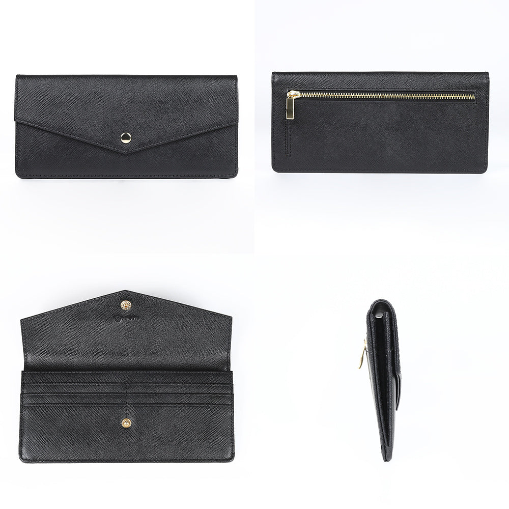 MURA 財布 レディース 長財布 薄型 本革 サフィアーノ スキミング防止