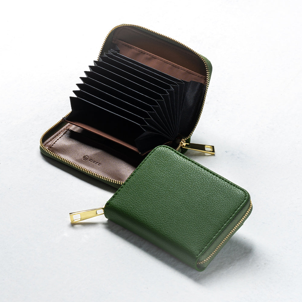 リサイクルPU(合成皮革) じゃばら式 スキミング防止 コインケース