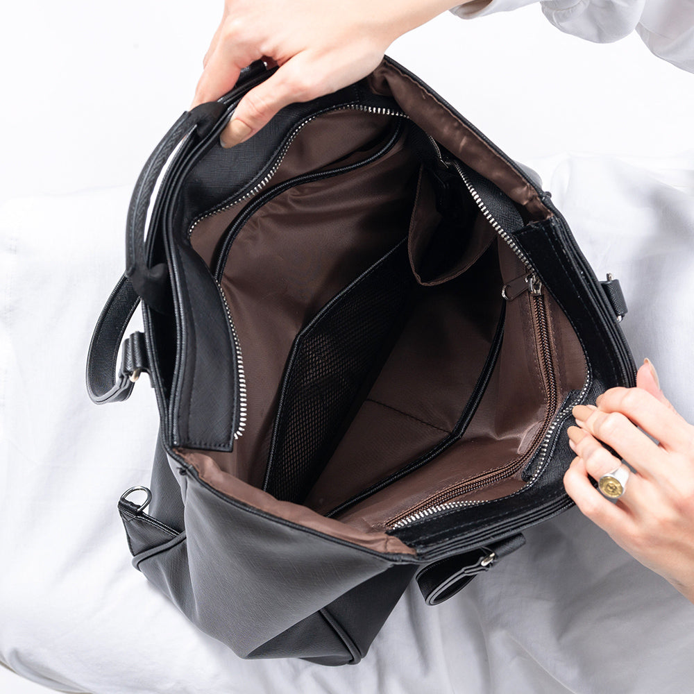 PU(サフィアーノ調) 2way リュックベルト付き トートバッグ – MURA