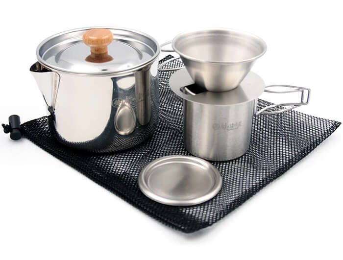 頑張って送料無料！】ツーリングケトルクッカー＆ドリッパーセット