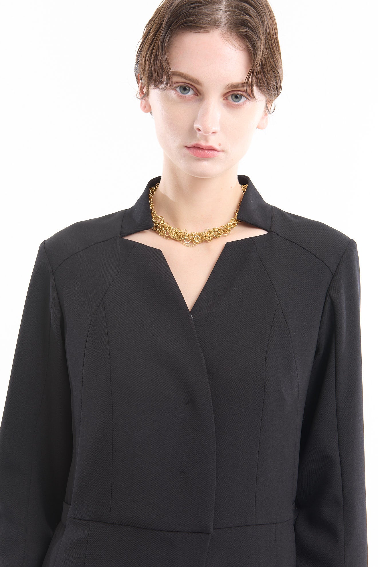 Slit sleeve lace jumpsuit