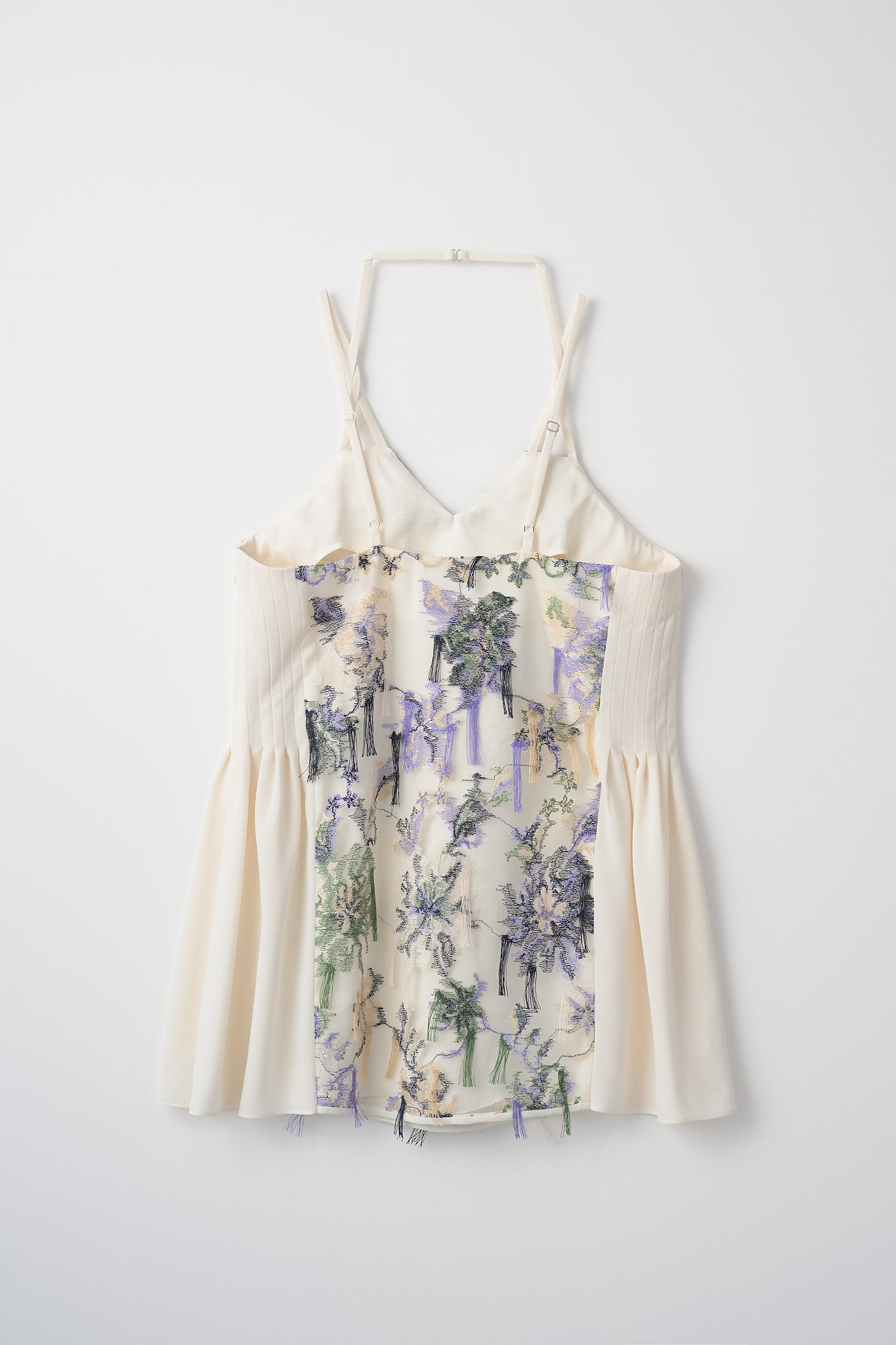 Floating flower lace camisole top (Ivory)
