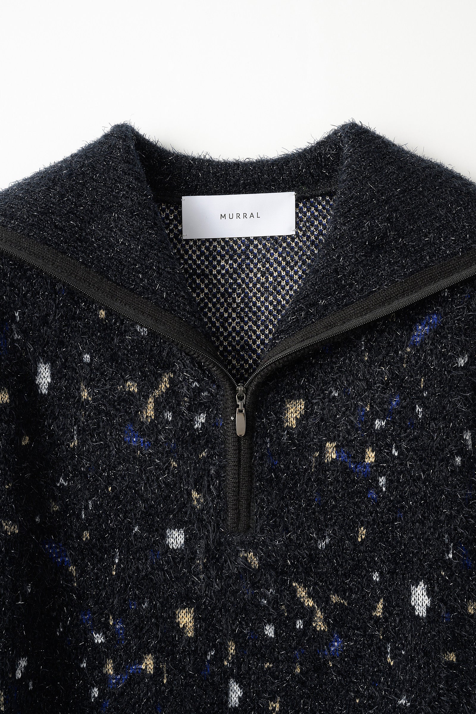 Twinkle knit top (Black) - ニットプルオーバー