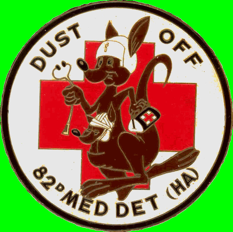 Vietnam Helicopter insignia and artifacts - 82nd Medical Detachment