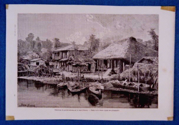 正月の漁村」川津浜 F8 油絵 絵画 油彩画 日本 日の丸 国旗 正月の漁村