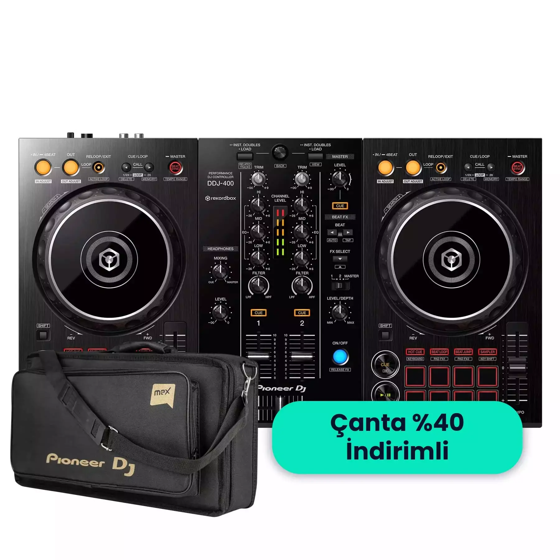 Pioneer DJ DDJ-400 2 Kanal DJ Controller | Müzik Üssü