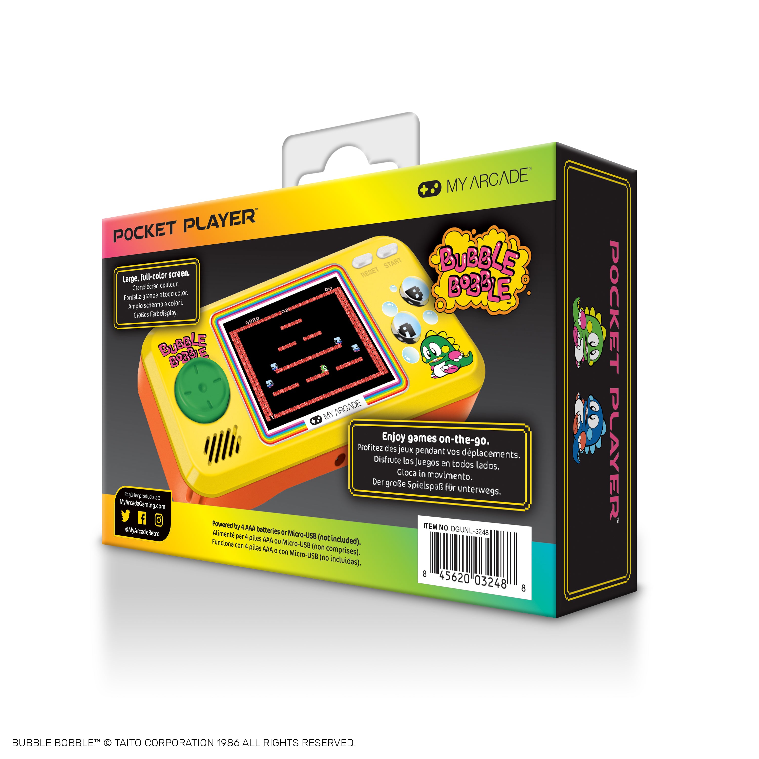 Shop Bubble Bobble Pocket Player – My Arcade®