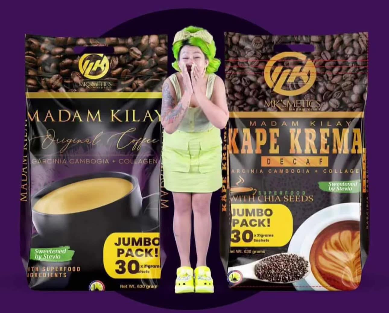 Madam Kilay - KAPE KREMA “Decaf” Coffee Jumbo Pack 30 sachet – My
