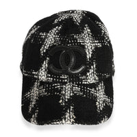 Chanel Black & White Tweed CC Baseball Cap | myGemma | Item #123147