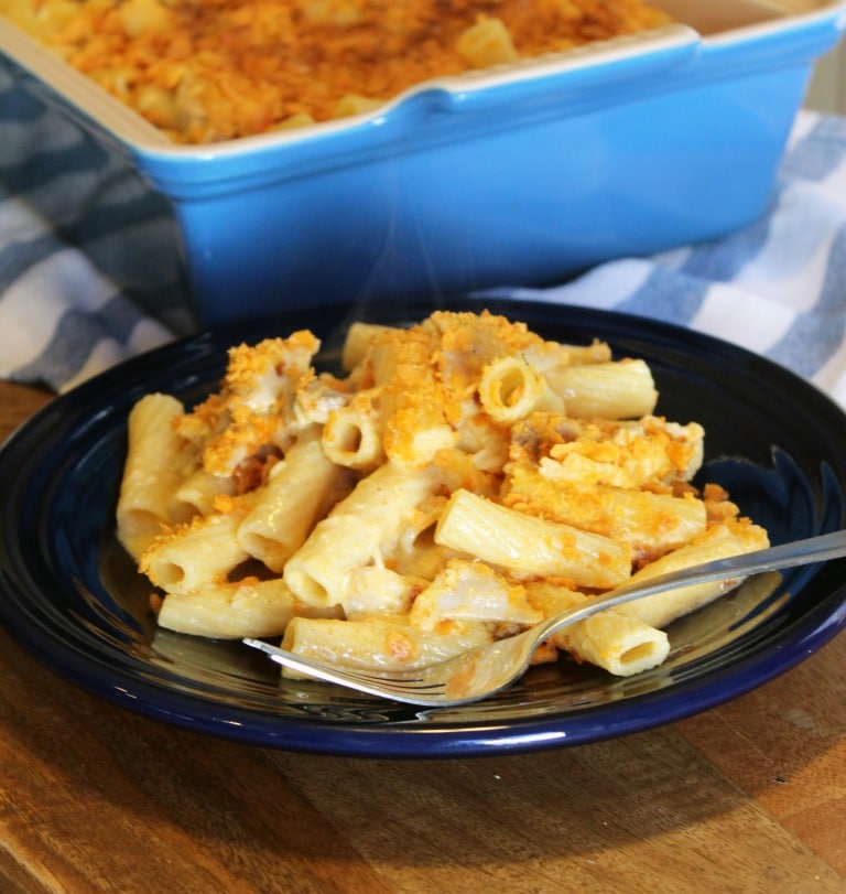 Cheez-It Mac with Braised Chicken Thighs - My Therapist Cooks