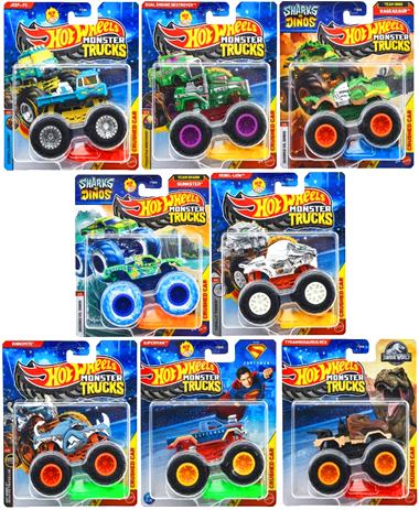 ホットウィール モンスタートラック 1:64 アソート8台セット (国内流通