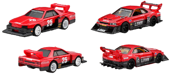 ホットウィール プレミアム 2パック 日産スカイライン シルエット / LB