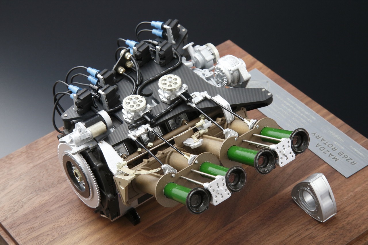R26B 4ローターレーシングロータリーエンジン 1/6スケールモデル
