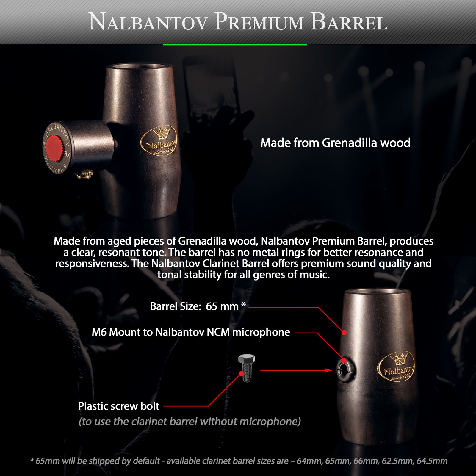 Clarinet Microphone Nalbantov NCM 8X SC set | Nalbantov