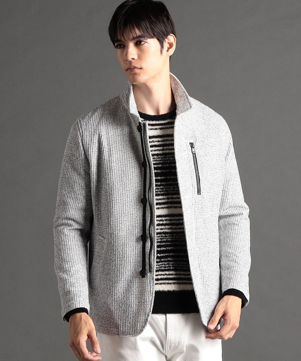 ツイードダブルフェイス スタンドブルゾン｜その他カットソー｜ニコル