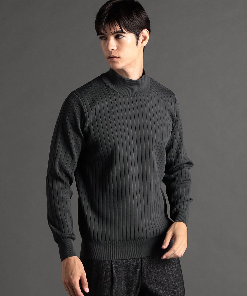 ワイドリブ モックネックニット｜プルオーバー｜ニコル公式通販サイト