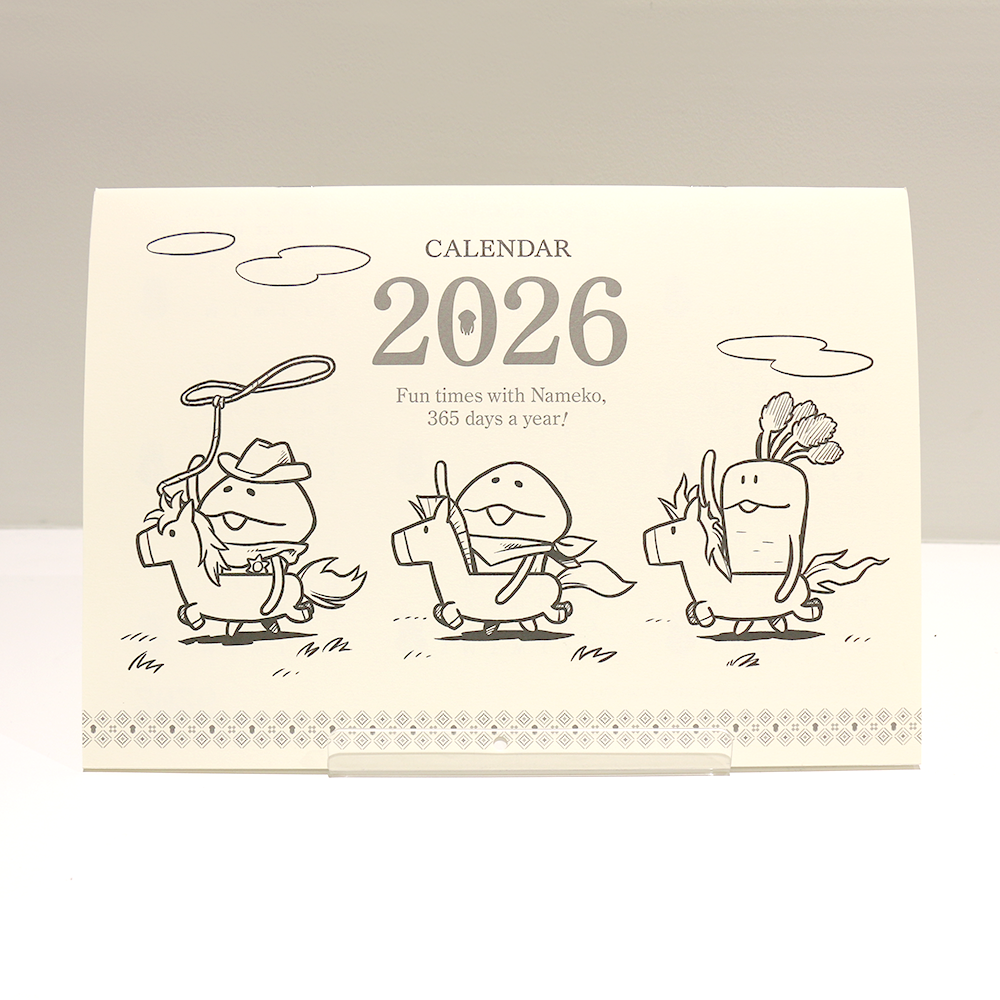 なめこ屋】『2026 なめこのカレンダー（壁掛け/卓上）』のご予約受付