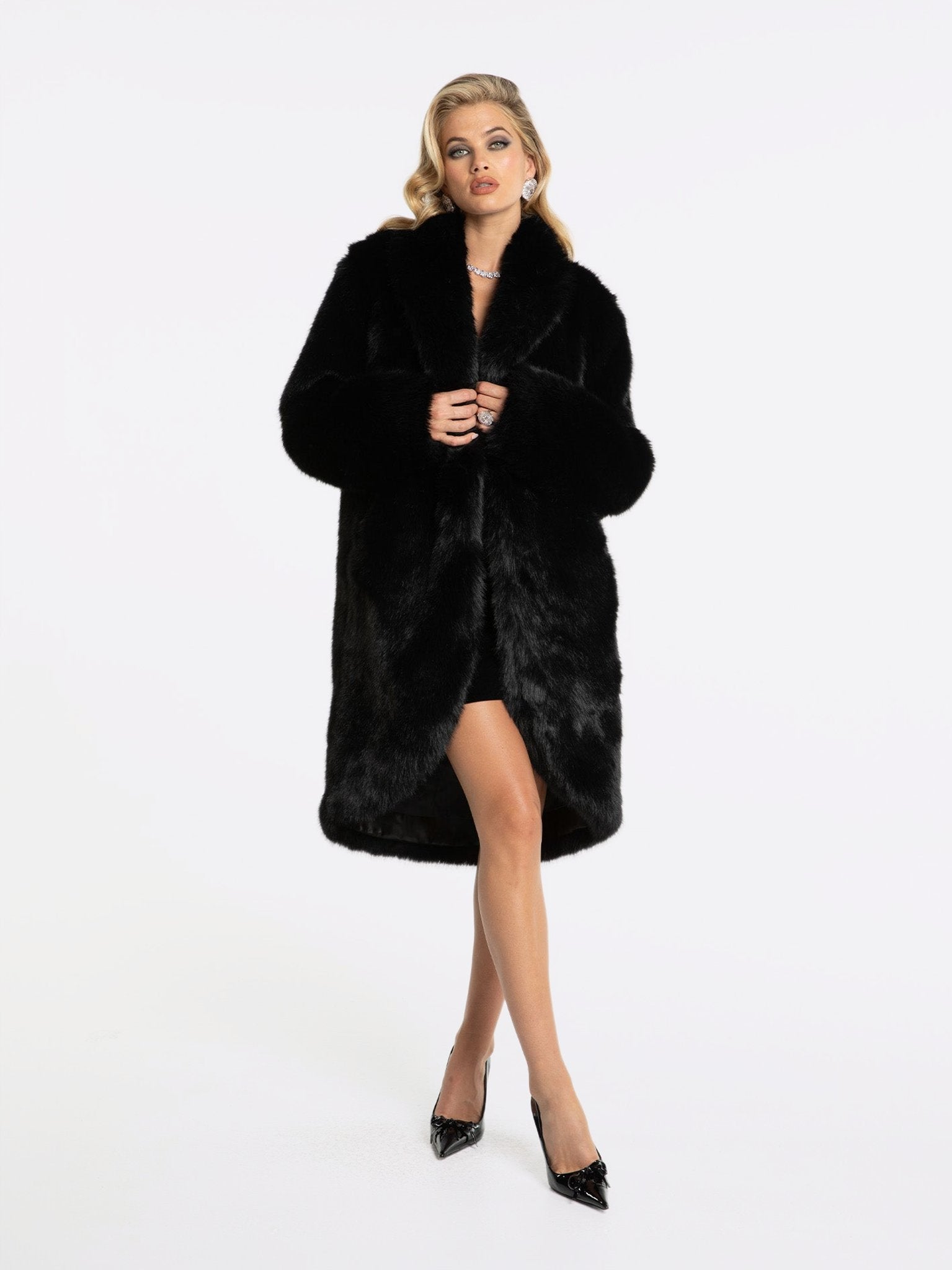 Sofia Fur Coat (Black) (Final Sale) – Nana Jacqueline