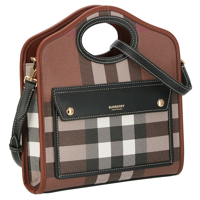 バ−バリ− ハンドバッグ レディース ブランド BURBERRY チェック