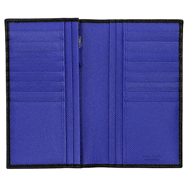 ブルガリ 長財布 メンズ ブランド BVLGARI 288256 BLK ブラック/ブルー