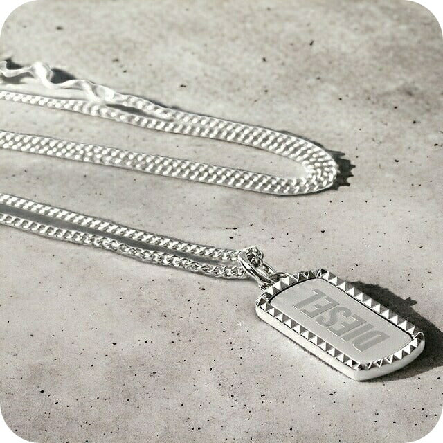 ディーゼル ネックレス メンズ レディース ブランド ステンレス