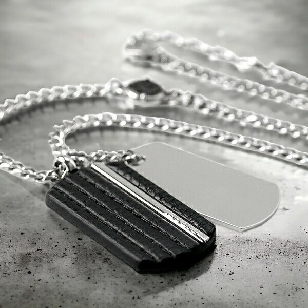 ディーゼル ネックレス DIESEL チェーン ステンレス ドッグタグ ダブル