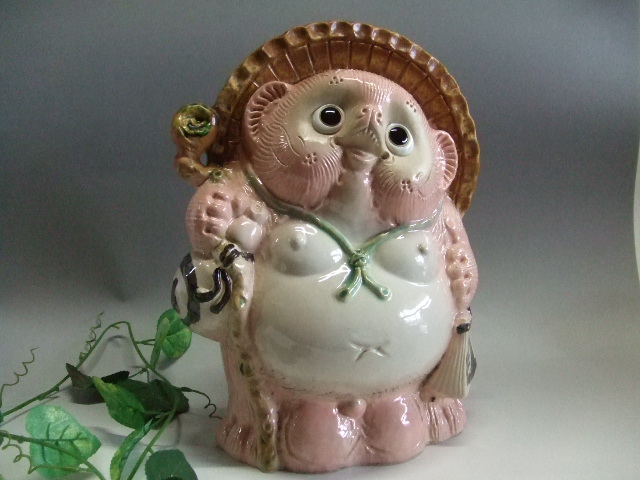 ta-127 8色から選べる風水狸（ピンク11号）｜信楽たぬき専門店/ネット