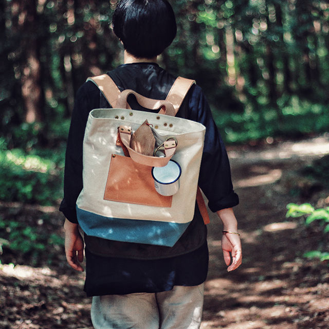 SL0011 canvas 2way backpack