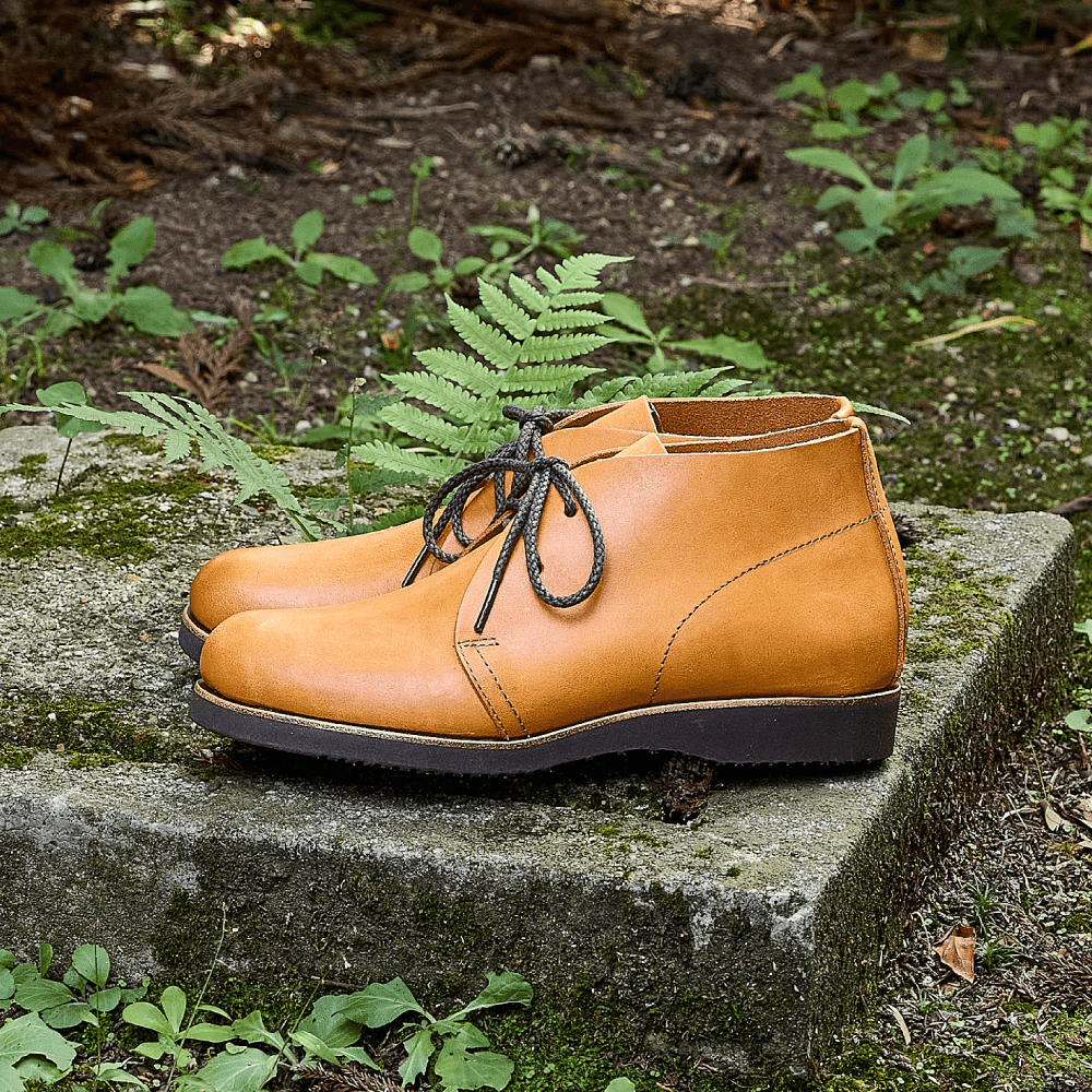 限定生産】吉野チャッカ日本の伝統色 支子（くちなし） | 奈良の靴