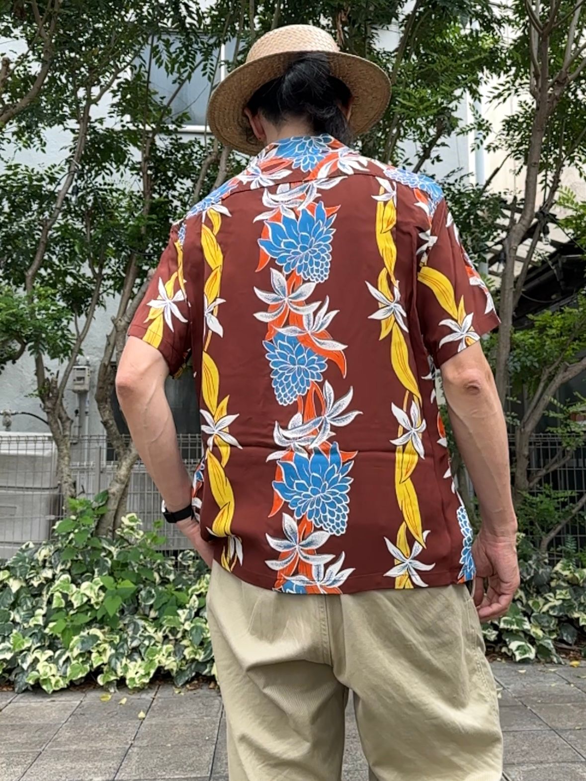 SUN SURF - ALOHA SHIRTS “BLOOMS OF TORCH FLOWER”/半袖レーヨン