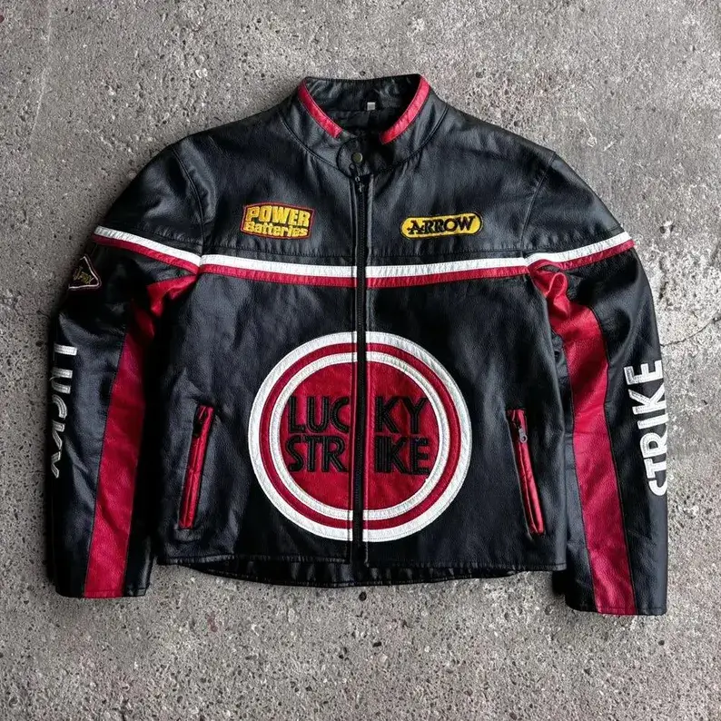 Lucky Strike Jacket Motorcycle - Narson Leather
