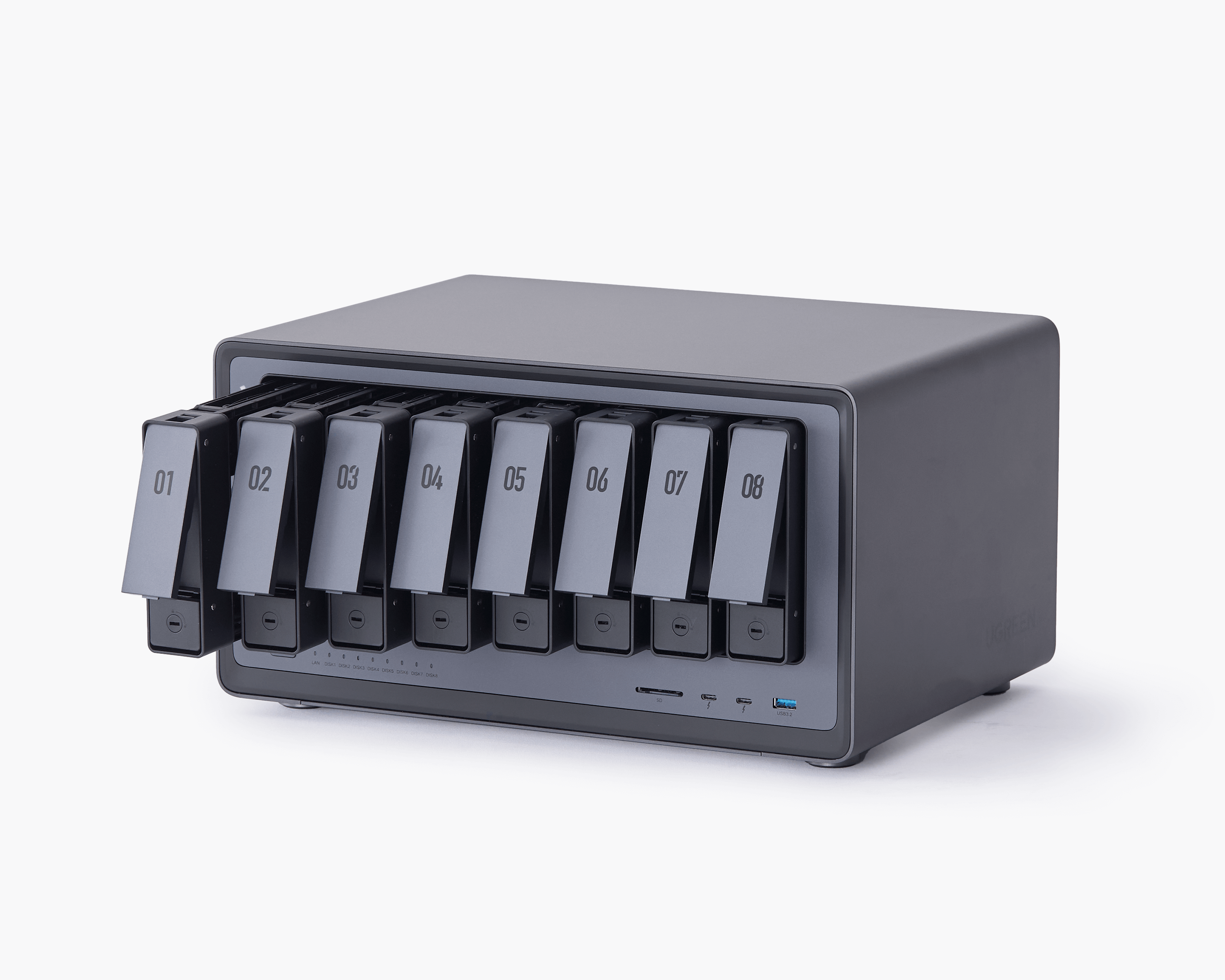 UGREEN 8ベイ NAS｜256TBの大容量データストレージ