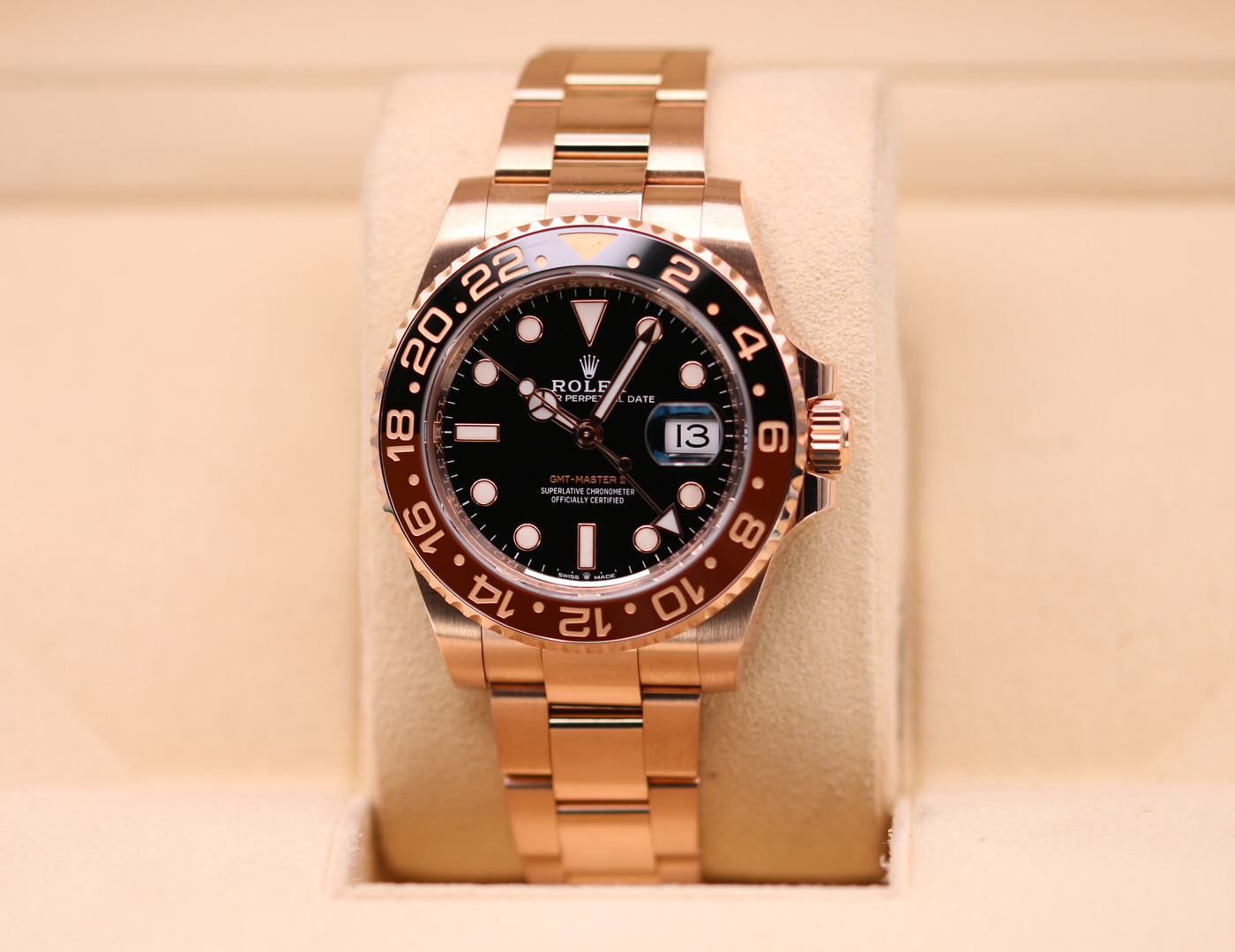 Rolex GMT-Master II Rose Gold Rootbeer 126715CHNR – 2021